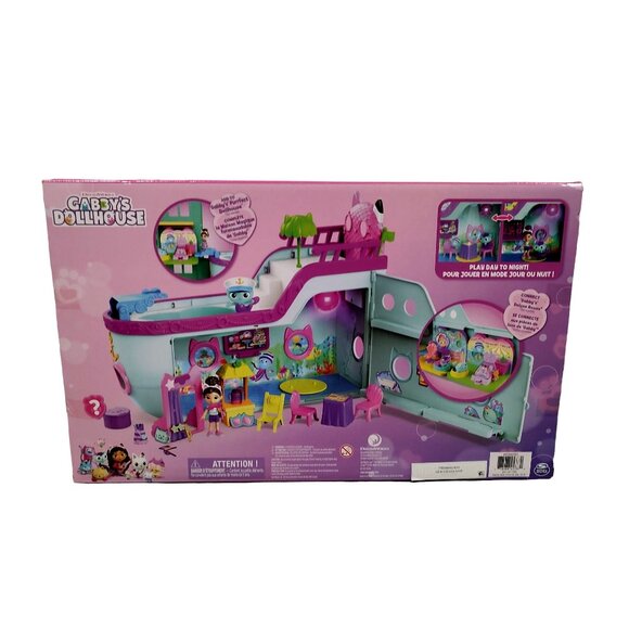 Gabbys Dollhouse Cat Friend Ship Playset With 18 Pieces Kids Toy - Picture 2 of 9